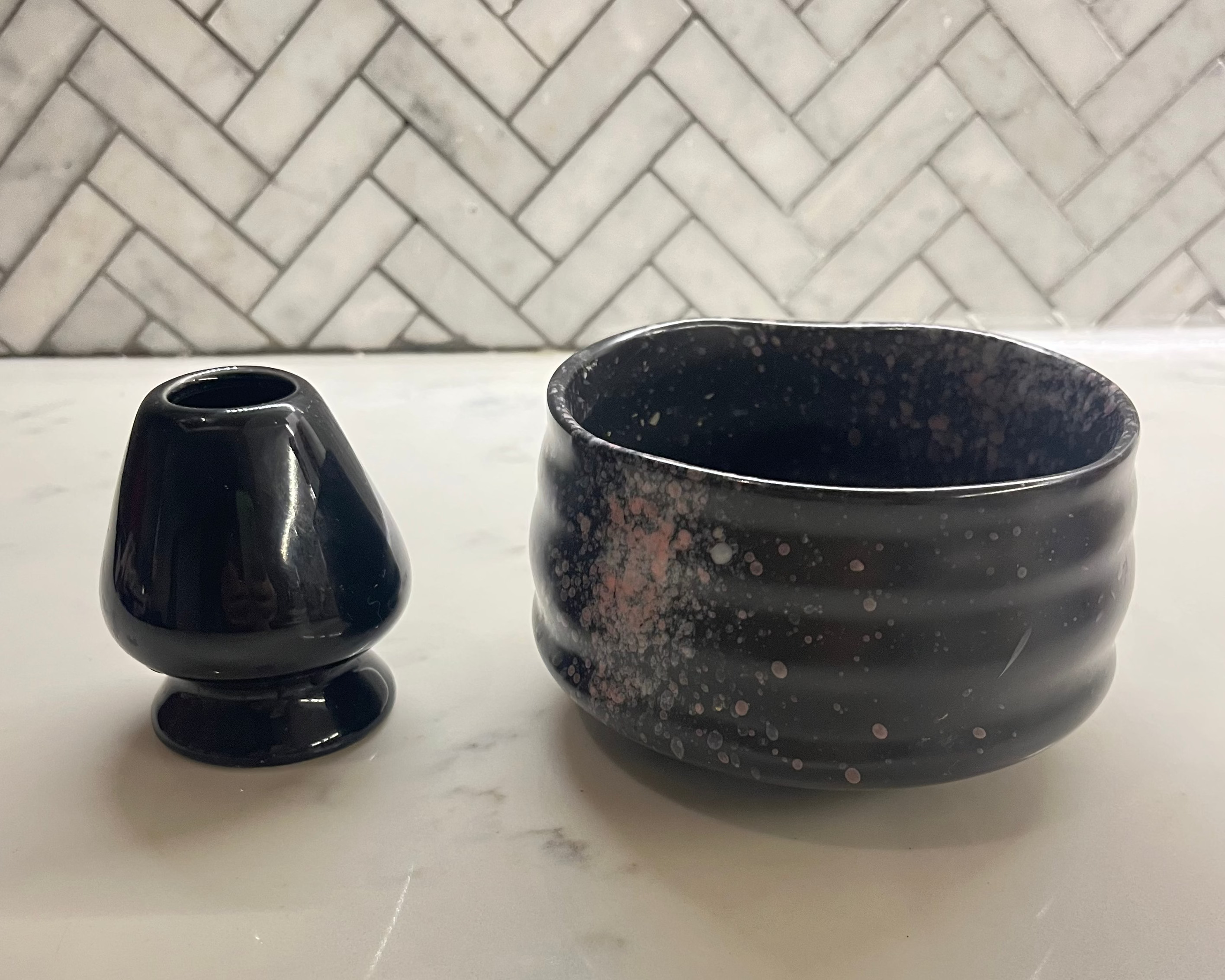 Match Bowl & Whisk Holder